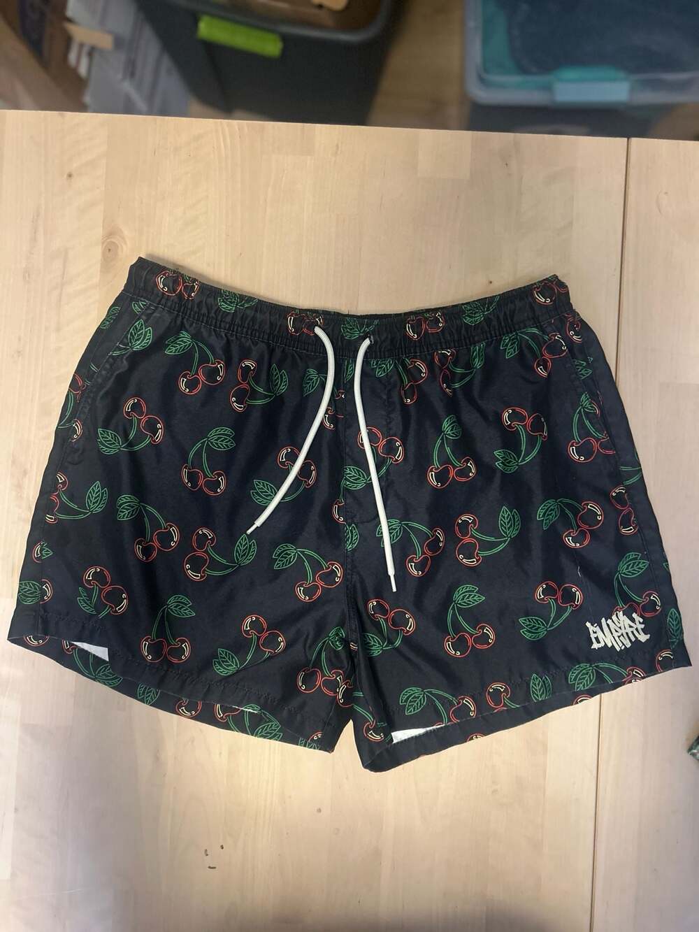 Empyre Ollie Black Cherry Print Board Shorts
